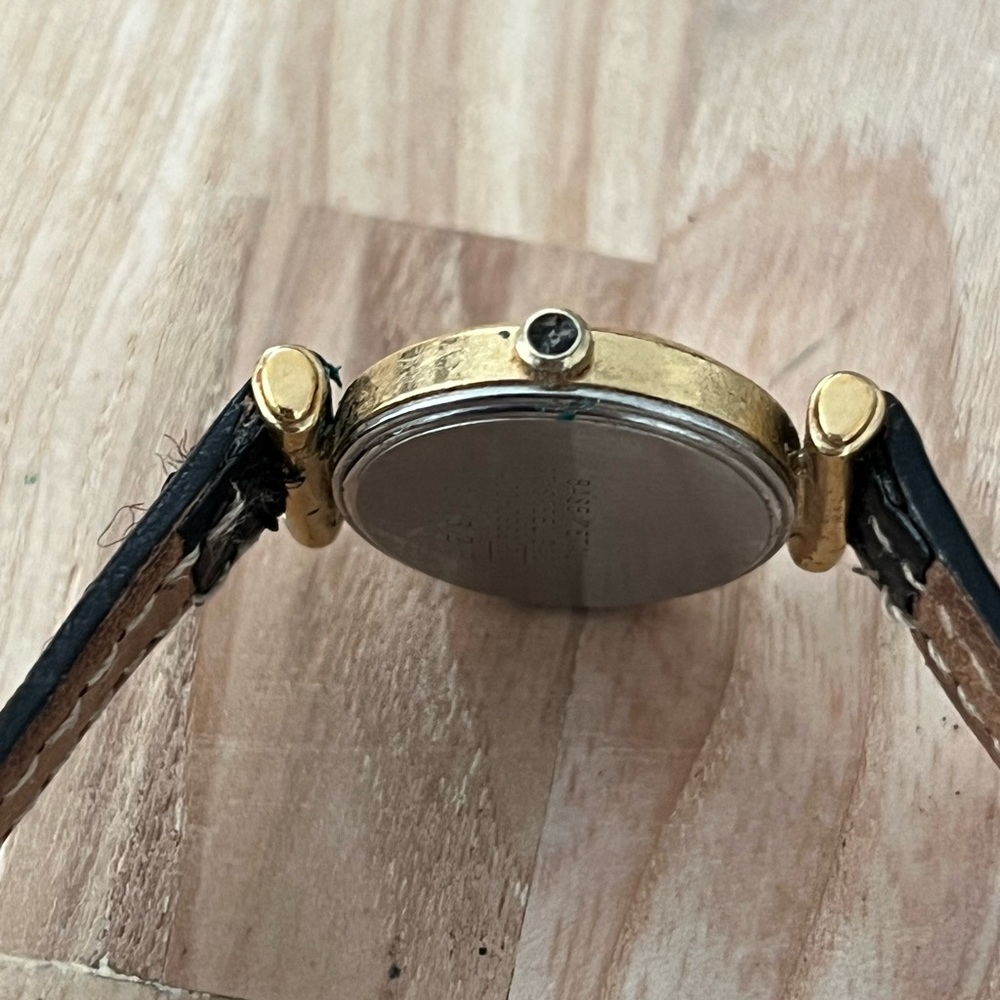 Seiko Lassale Rare Ladies Watch Vintage Stainless Dial Gold-Tone Case Leather - Picture 11 of 16